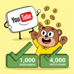 Illustration showing YouTube app interface with options to watch, upload, like, and comment on videos.