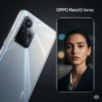 OPPO Reno13 smartphone with AI camera and sleek design in vibrant colors