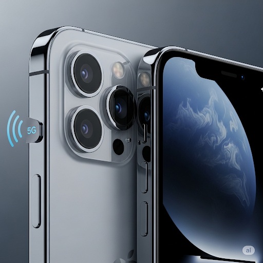 Leaked design render of iPhone 17 Pro 5G showing new camera layout and orange color option.